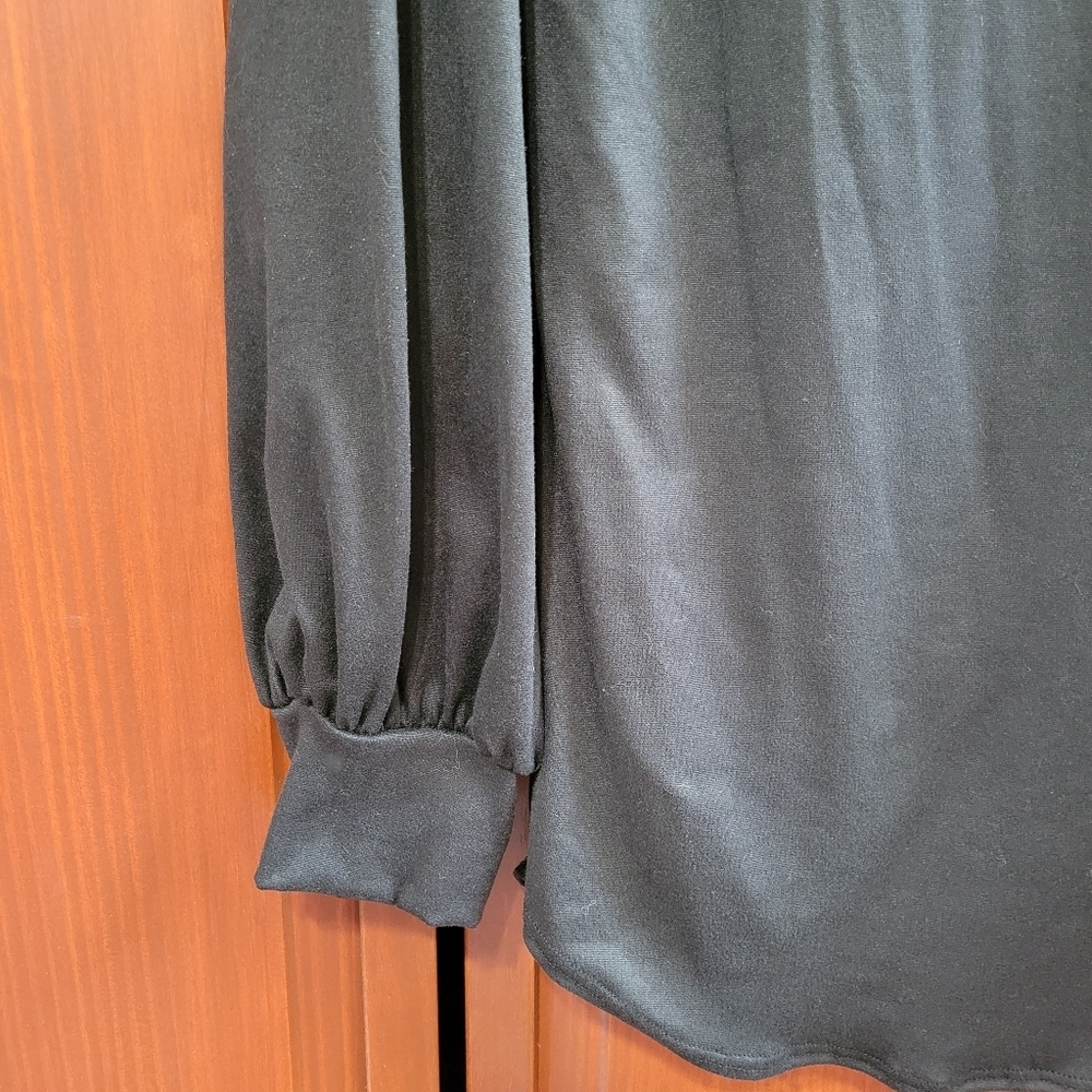 Acting Pro Black Bishop Long Sleeve Workwear Casual Tee | Medium - Picture 3 of 7